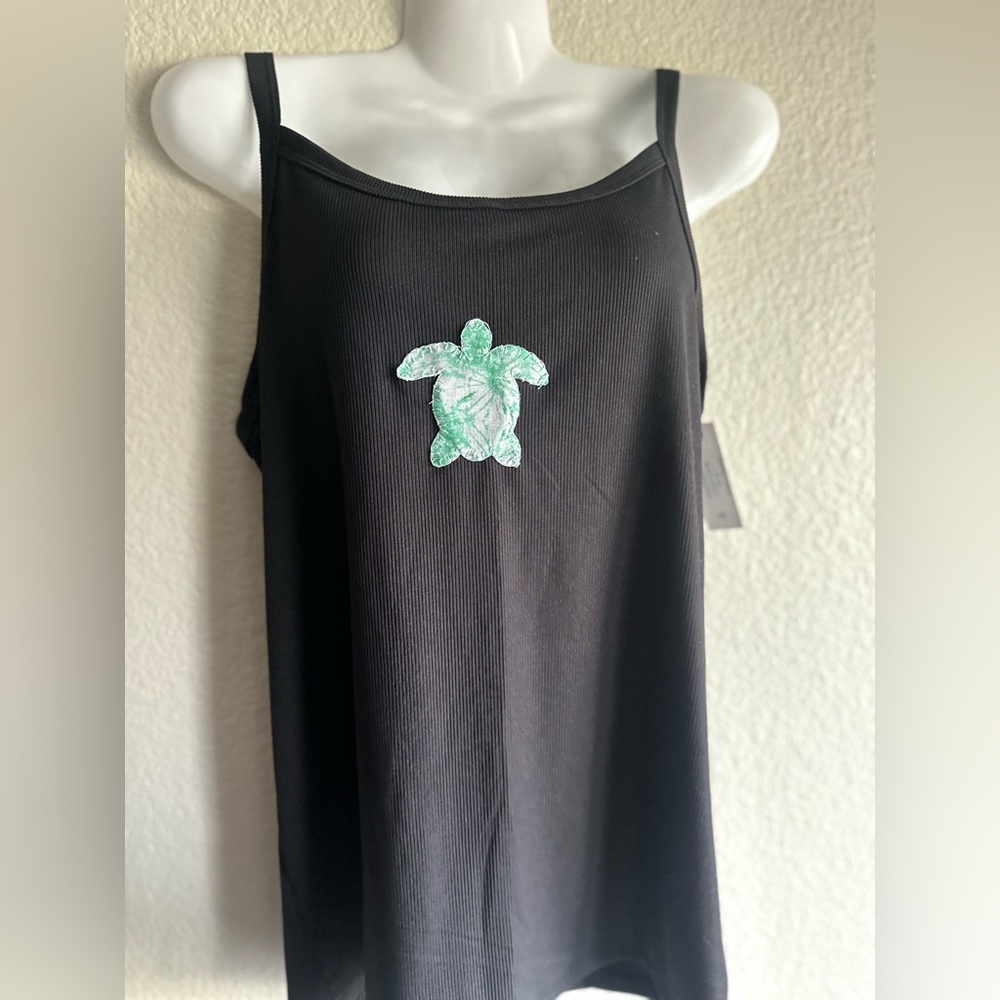 Hand sewn turtle tank top